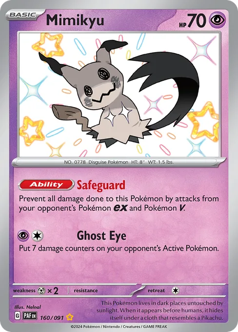 Mimikyu, Paldean Fates #160