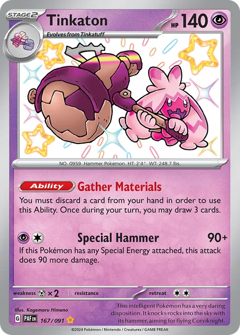 Tinkaton, Paldean Fates #167