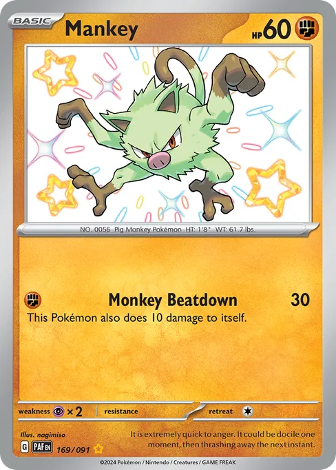 Mankey, Paldean Fates #169