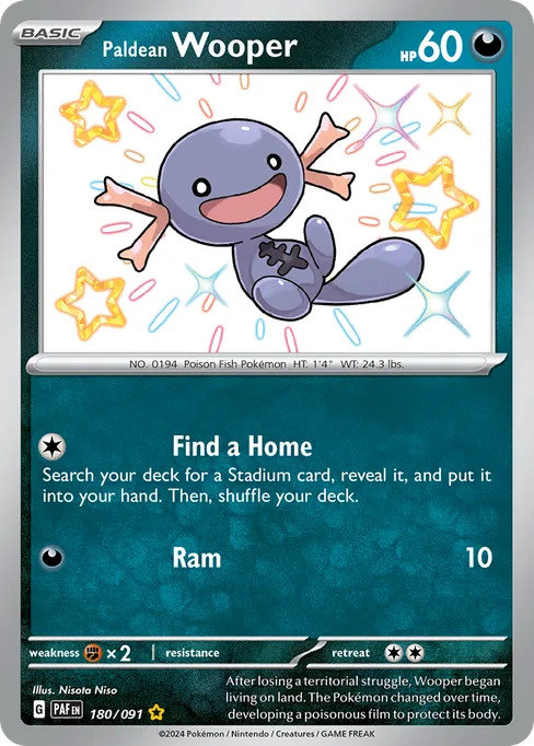 Paldean Wooper, Paldean Fates #180