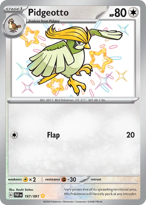 Pidgeotto, Paldean Fates #197