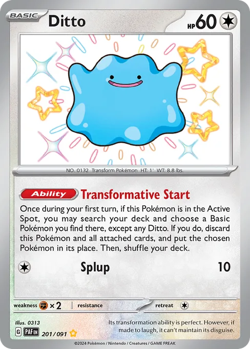 Ditto, Paldean Fates #201