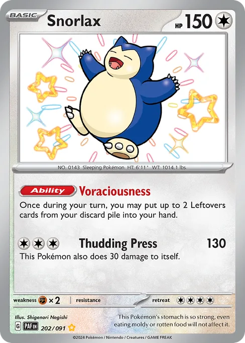 Snorlax, Paldean Fates #202