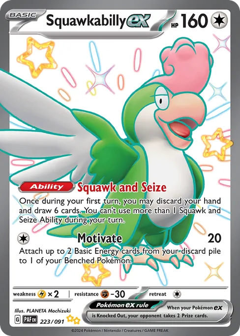 Squawkabilly ex, Paldean Fates #223
