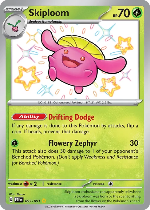 Skiploom, Paldean Fates #97