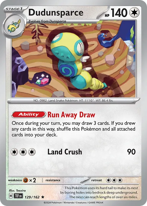 Dudunsparce, Temporal Forces #129