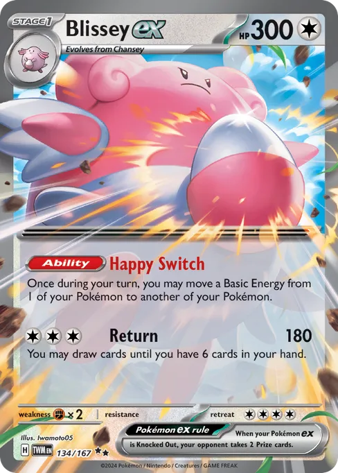 Blissey ex, Twilight Masquerade #134