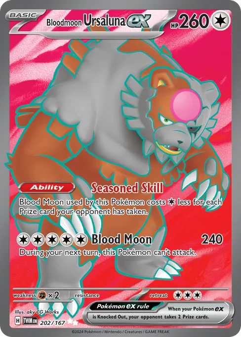 Bloodmoon Ursaluna ex, Twilight Masquerade #202