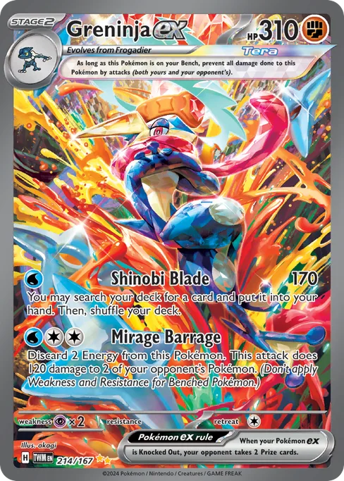 Greninja ex, Twilight Masquerade #214