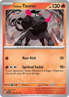 Paldean Tauros, Normal