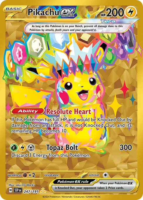Pikachu ex, Surging Sparks #247