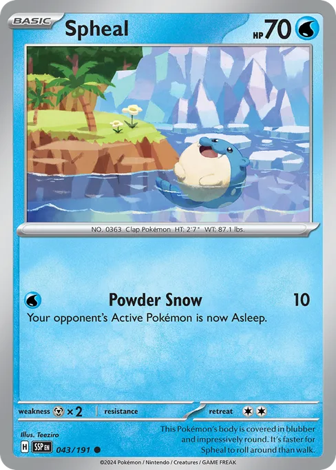 Spheal, Surging Sparks #43