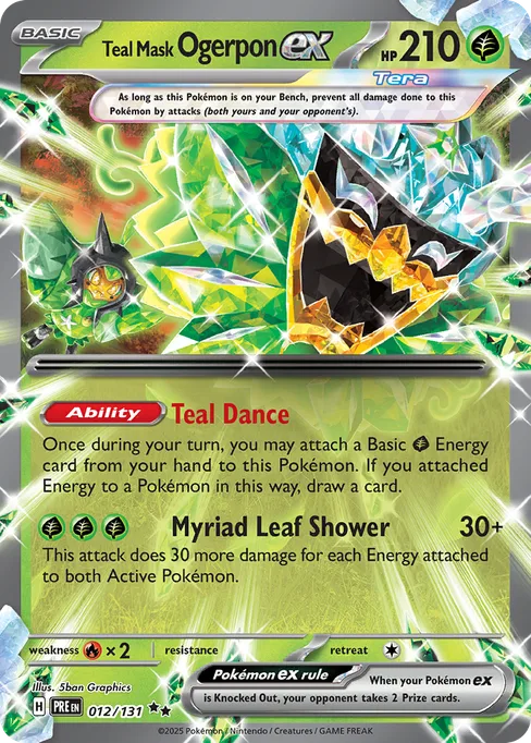 Teal Mask Ogerpon ex, Prismatic Evolutions #12