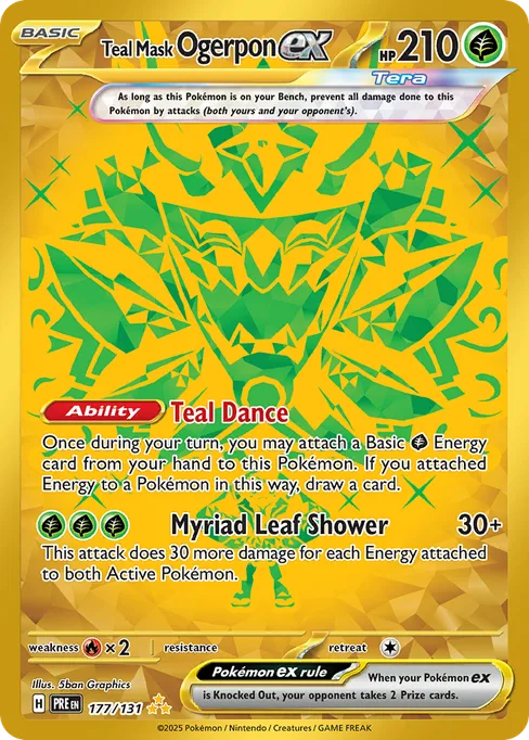 Teal Mask Ogerpon ex, Prismatic Evolutions #177