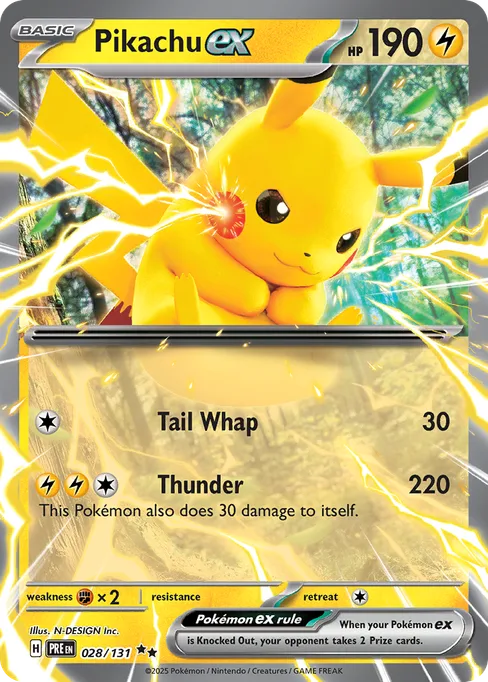 Pikachu ex, Prismatic Evolutions #28