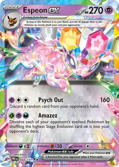 Espeon ex, Holofoil