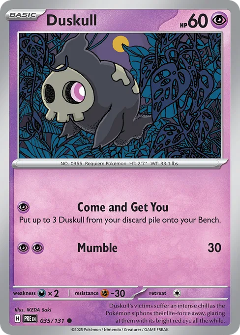 Duskull, Prismatic Evolutions #35