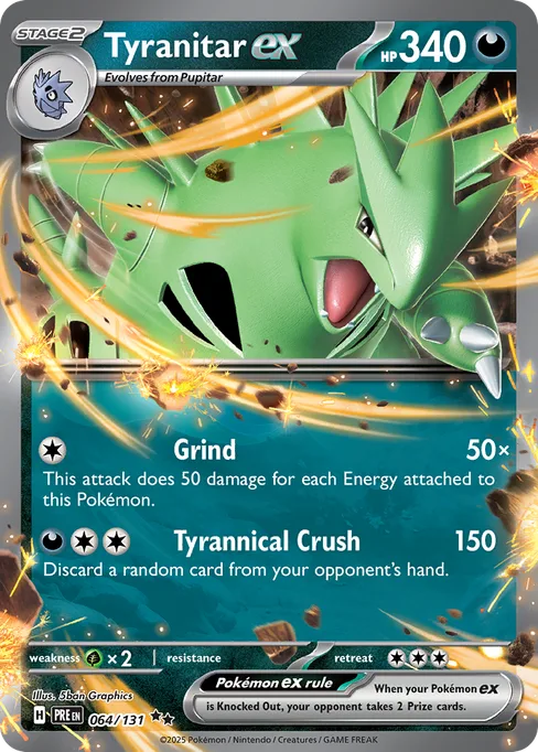 Tyranitar ex, Prismatic Evolutions #64