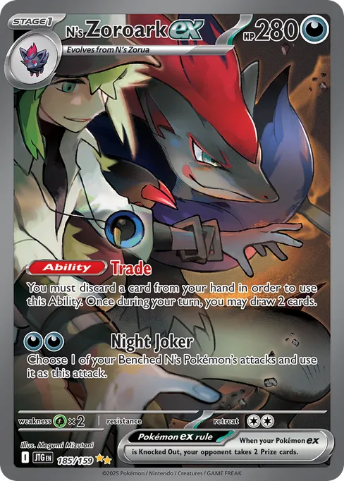 N's Zoroark ex, Journey Together #185