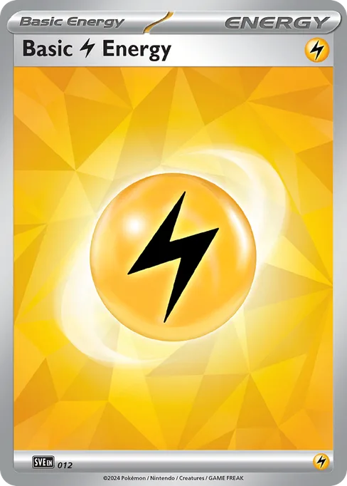 Basic Lightning Energy, Scarlet & Violet Energies #12