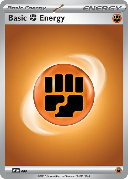 Basic Fighting Energy, Scarlet & Violet Energies #6