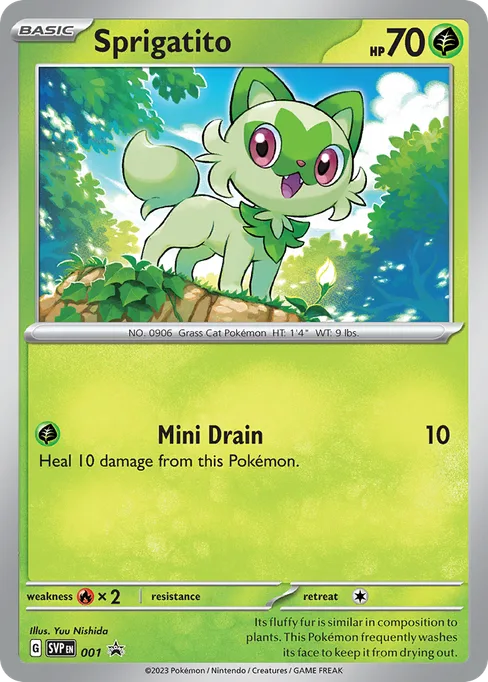 Sprigatito, Scarlet & Violet Black Star Promos #1