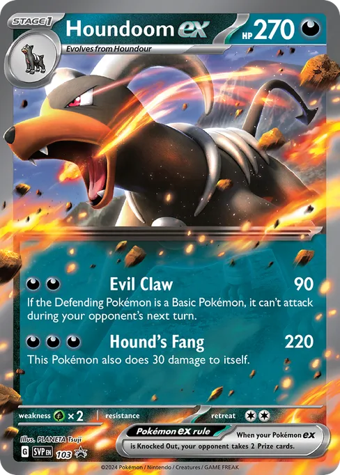 Houndoom ex, Scarlet & Violet Black Star Promos #103