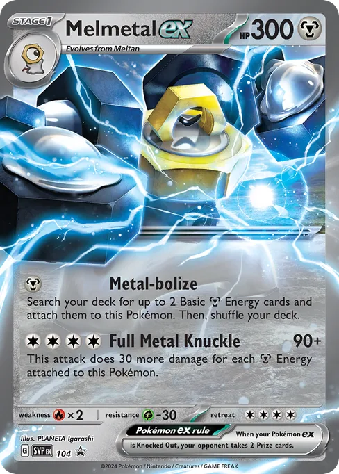 Melmetal ex, Scarlet & Violet Black Star Promos #104