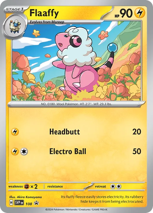 Flaaffy, Scarlet & Violet Black Star Promos #108