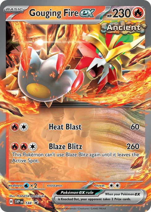 Gouging Fire ex, Scarlet & Violet Black Star Promos #144