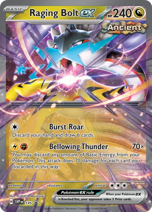 Raging Bolt ex, Scarlet & Violet Black Star Promos #145