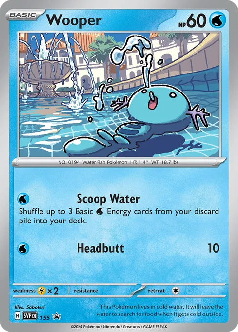 Wooper, Scarlet & Violet Black Star Promos #155