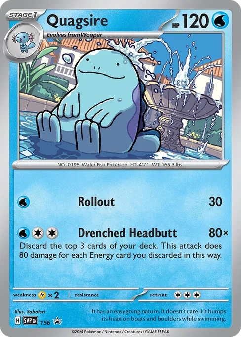 Quagsire, Scarlet & Violet Black Star Promos #156