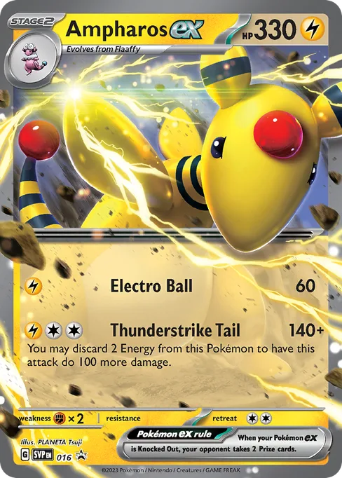 Ampharos ex, Scarlet & Violet Black Star Promos #16