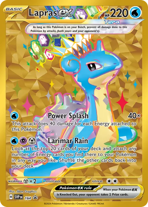Lapras ex, Scarlet & Violet Black Star Promos #164