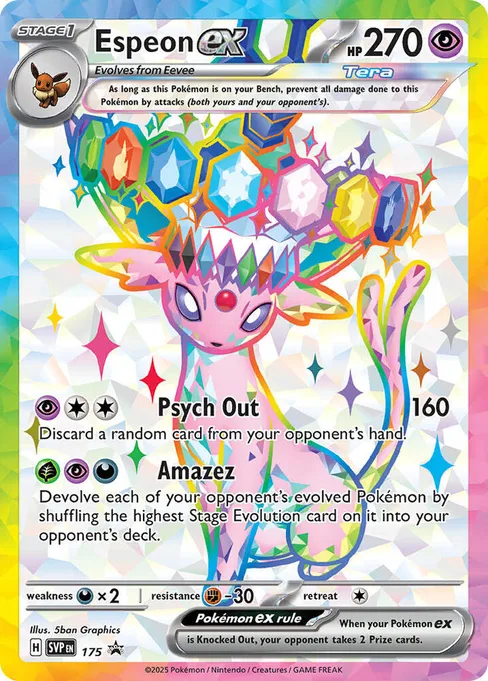 Espeon ex, Scarlet & Violet Black Star Promos #175