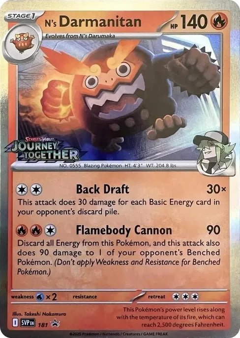N's Darmanitan, Scarlet & Violet Black Star Promos #181