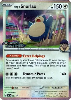 Hop's Snorlax, Holofoil