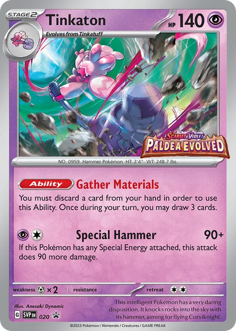 Tinkaton, Scarlet & Violet Black Star Promos #20