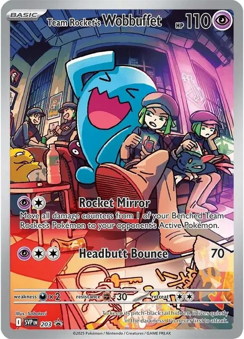 Team Rocket's Wobbuffet, Scarlet & Violet Black Star Promos #203