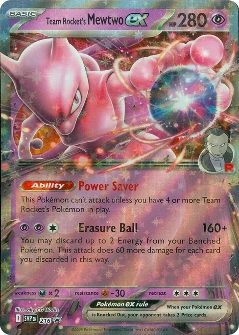 Team Rocket's Mewtwo ex, Scarlet & Violet Black Star Promos #216