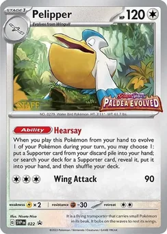 Pelipper, Staff stamp