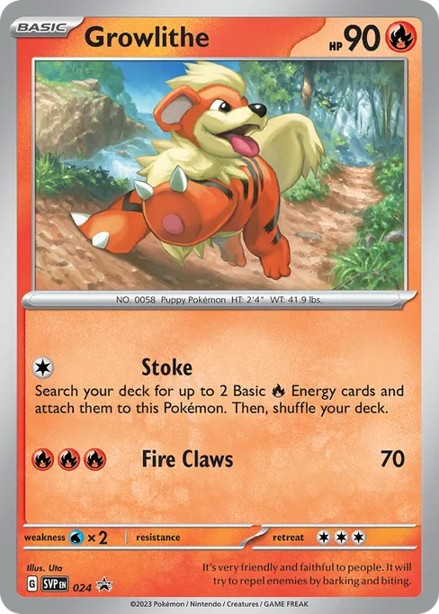 Growlithe, Scarlet & Violet Black Star Promos #24