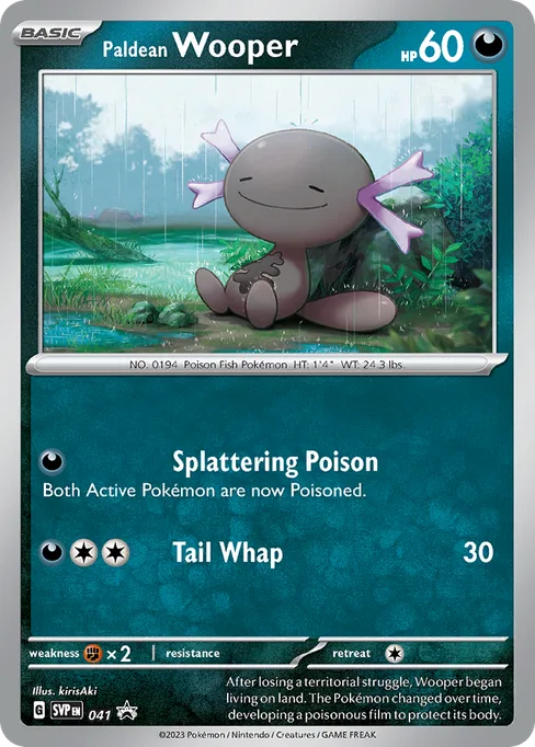 Paldean Wooper, Scarlet & Violet Black Star Promos #41
