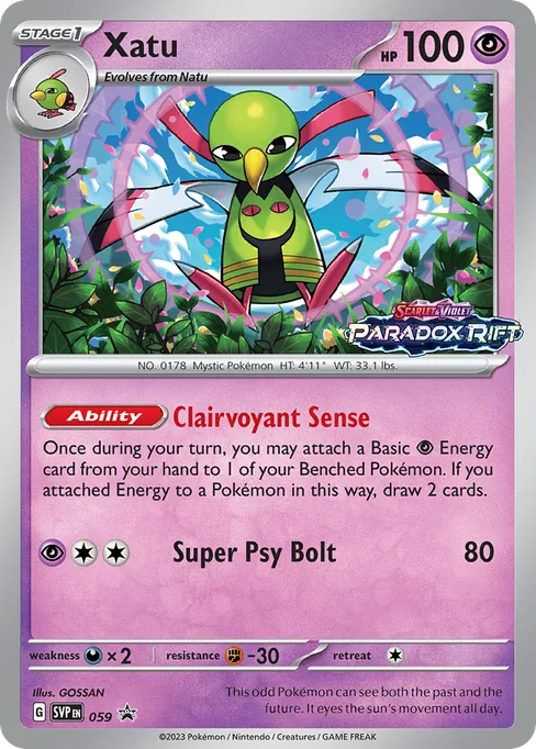 Xatu, Scarlet & Violet Black Star Promos #59