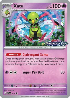 Xatu, Prerelease stamp