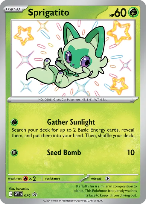 Sprigatito, Scarlet & Violet Black Star Promos #76