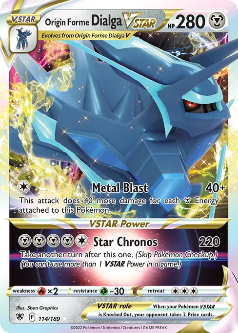 Origin Forme Dialga VSTAR, Astral Radiance #114