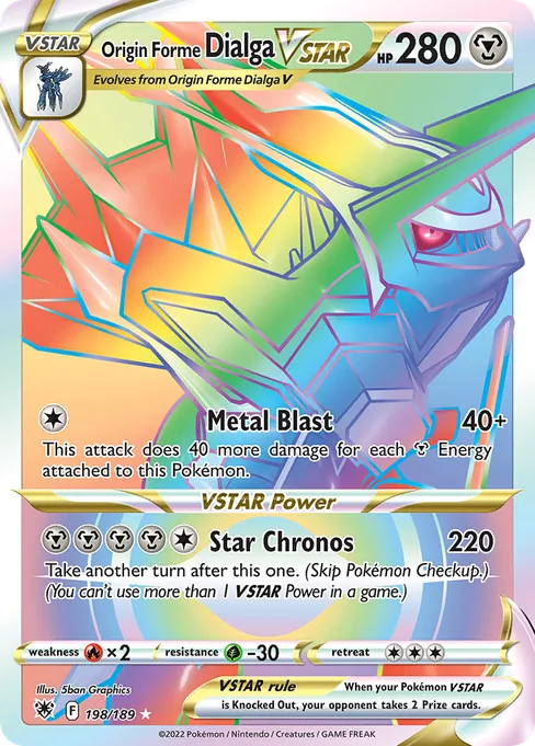 Origin Forme Dialga VSTAR, Astral Radiance #198
