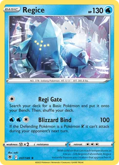 Regice, Normal